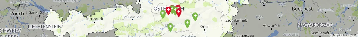 Map view for Pharmacies emergency services nearby Trieben (Liezen, Steiermark)